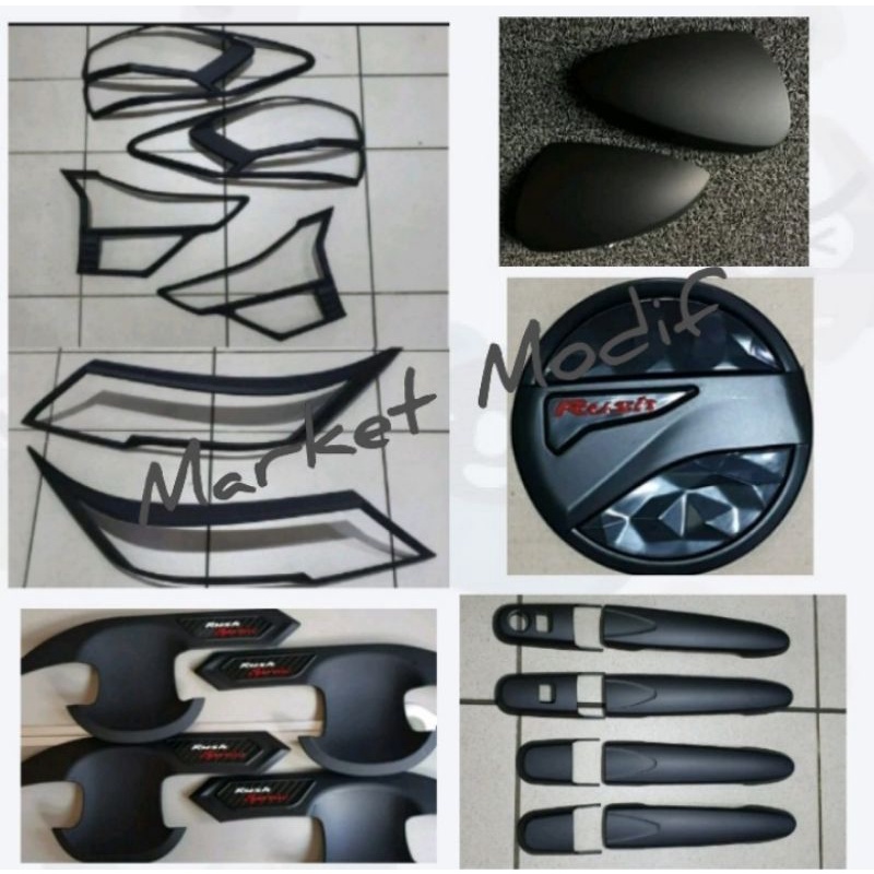 Paket Garnish Lampu-Handle-Outer-Tank Cover-Cover Spion Rush 2018-2021