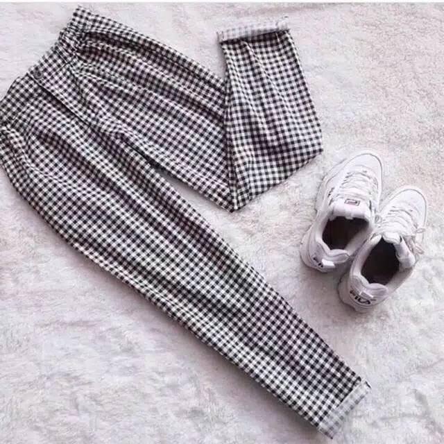 1 KG ISI 7 pcs | BOXY PANTS (CELANA PENSIL TARTAN / BAGGY PANTS CELANA
