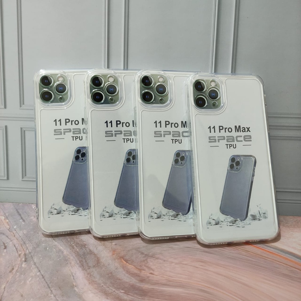 SoftCase Case For Ip 11 11 Pro 11 Pro Max Case Bening Clear Grey SPACE TPU Jelly White_Cell