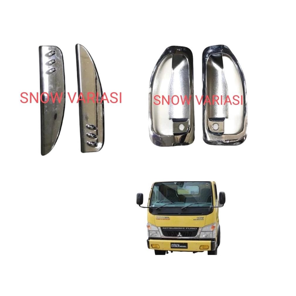 Paket Outer Handle Mitsubishi Canter Cover Chrome