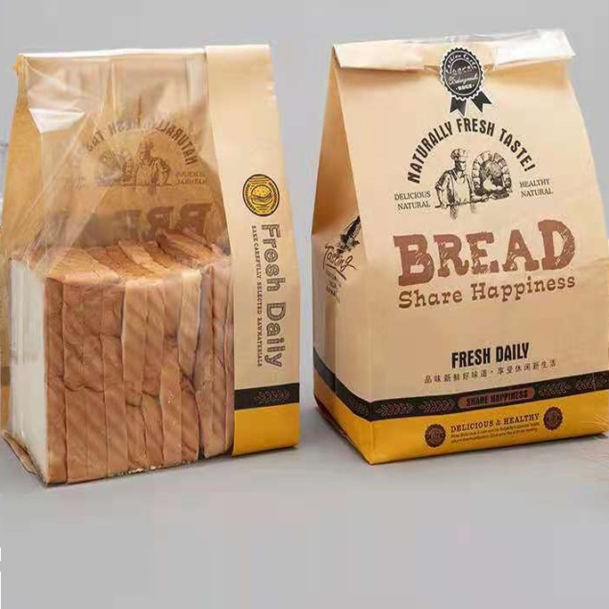 Plastik Kemasan Kantong Kertas Plastik Roti Tawar Isi 25 Pcs Toast Bag