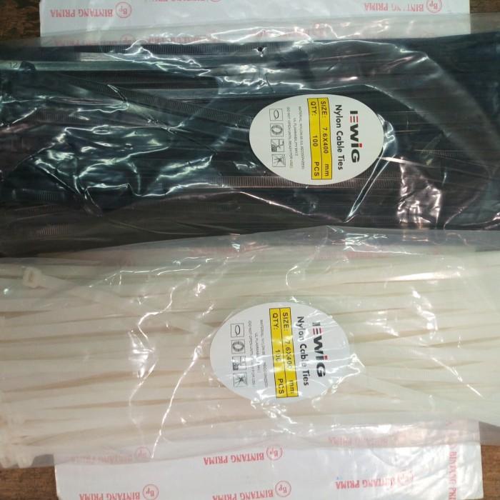 

Kabel Ties / Kabel Tis Uk. 40cm Tebal 7.6mm Warna Hitam / Putih EWIG