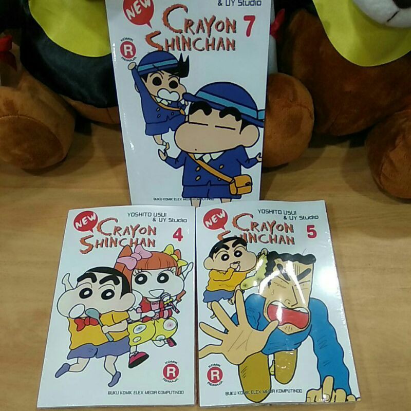 new crayon shinchan 4 , 5 , 7 komik remaja, yoshito usui & UY Studio