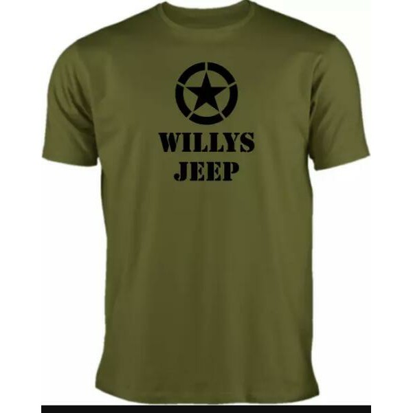 KAOS WILLYS JEEP TSHIRT JEEP - BAJU TSHIRT JEEP - CUSTOM KAOS