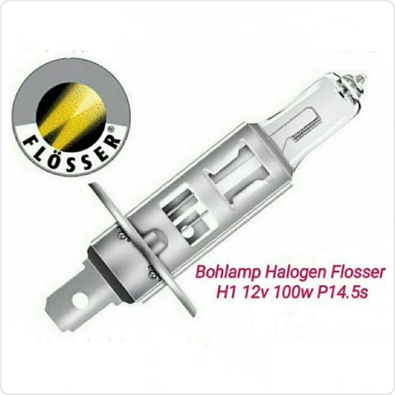 Bohlamp Halogen H1 12V 100W Mek Flosser