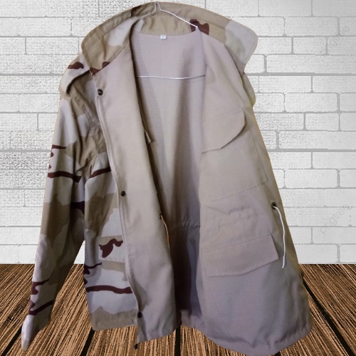 Terlaris Jaket Semi Parka Bolak Balik Loreng Motif Gurun Murah Berkualitas