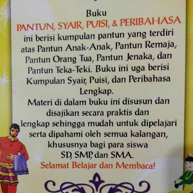 Pantun teka teki anak sd kelas 4