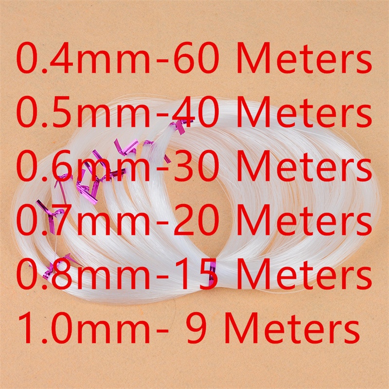 Benang Pancing Kristal Transparan Non Elastis Untuk Membuat Perhiasan Gelang Manik-Manik