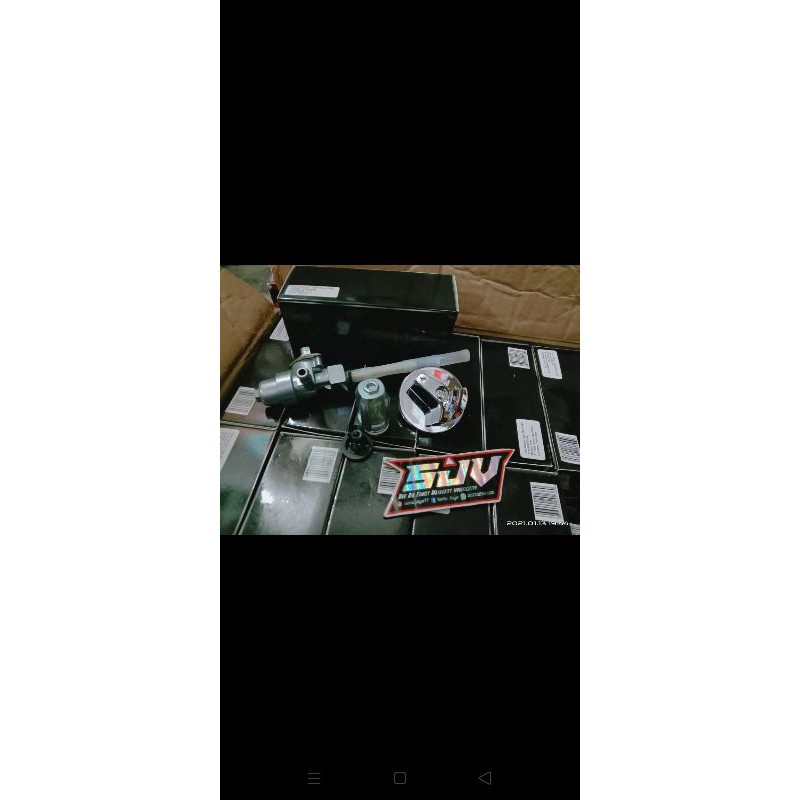 KRAN BENSIN TIGER REVO GORILLA MURAH SET FILTER + SAMBUNGAN KRAN