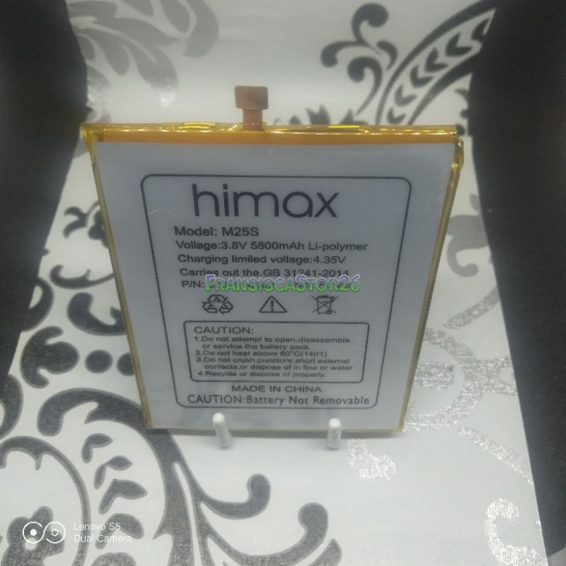 Batrai HIMAX KING K1 M25S Batre HIMAX M 25 S K1 Soket Original