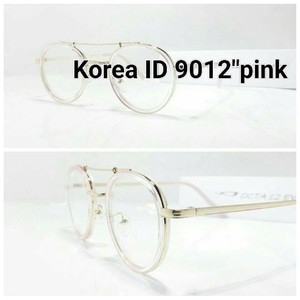 kacamata korea ID 9012"pink + lensa anti radiasi