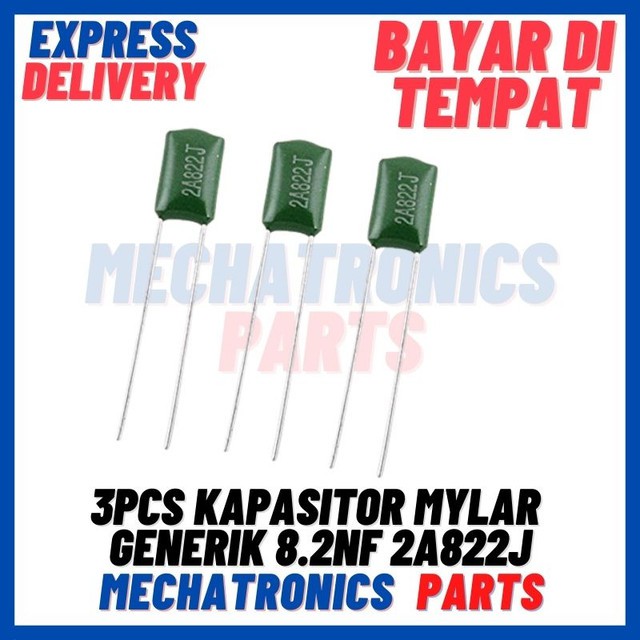 [PAS-9293] KAPASITOR MYLAR GENERIK 8.2nF 2A822J