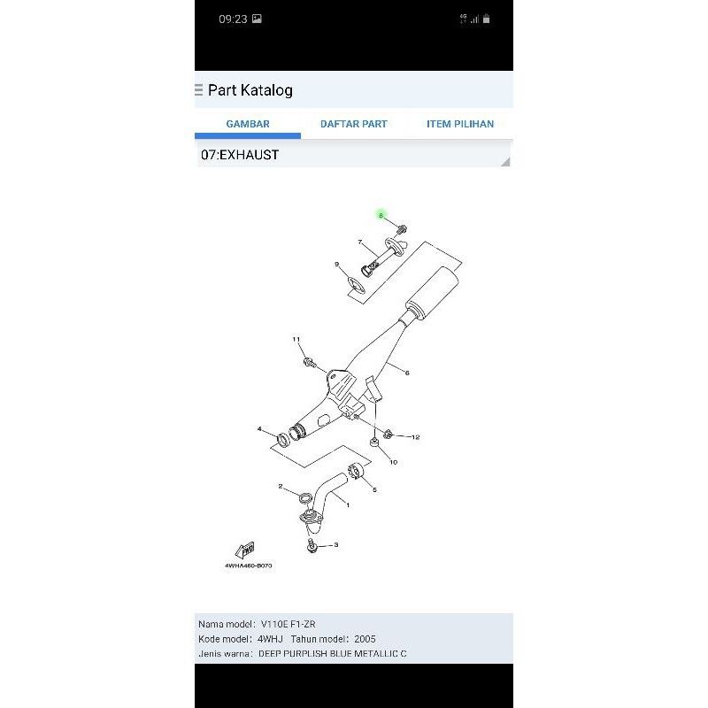 BAUT SET SARINGAN KNALPOT F1ZR FIZR ORIGINAL