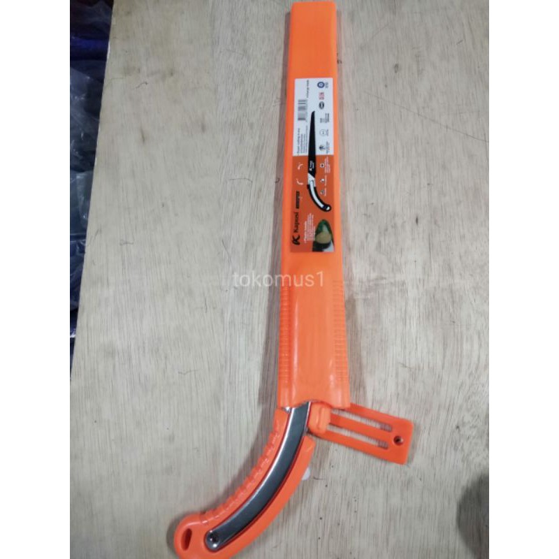 GERGAJI DAHAN KOPI /GERGAJICKAYU POHON KUAT TAJAM PRUNING SAW SARUNG ORANGE  KAPUSI K-2331