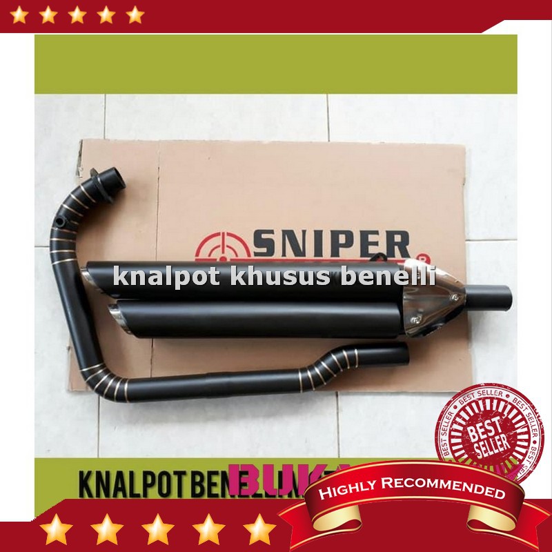 Promo Promo Knalpot Benelli motobi 200 evo Double Vannes TangZ oper9 Diskon