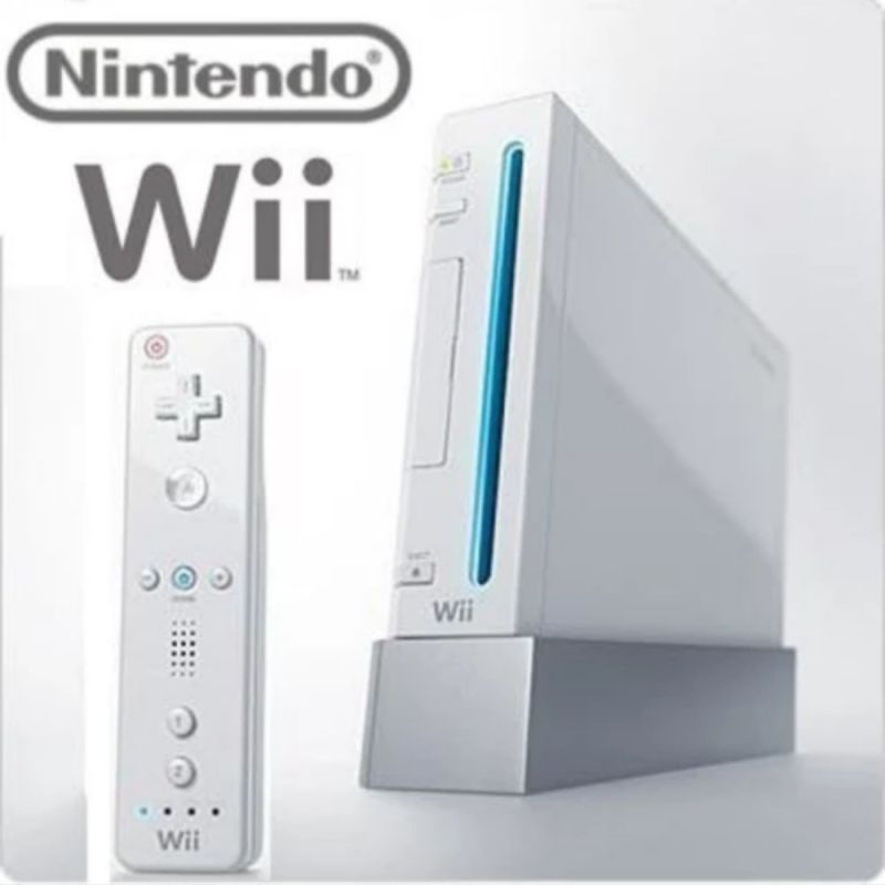 Nintendo wii original bekas lengkap tidak mendapatkan nunchuk