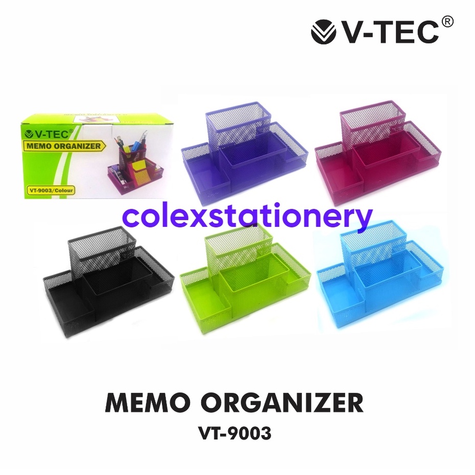 

[1 PC] Desk Organizer Stationery / Memo organizer / Tempat Alat Tulis Meja Warna Vtec 9003