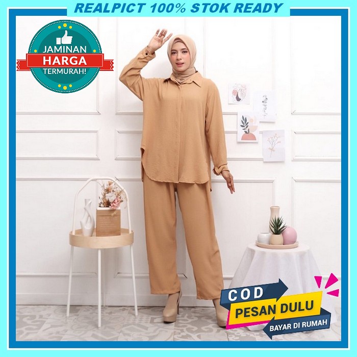 Circle One Set | Setcel Stelan Setelan Baju Rayon Viscose Wanita Best  One Set Kb Set Crinkle Airflo