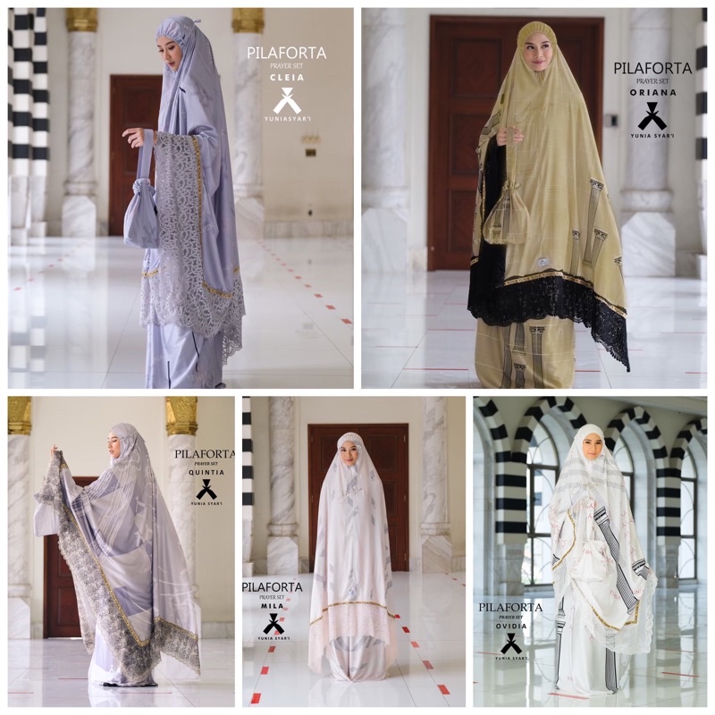 Prayer set Pilaforta by yunia Syari Mukena Yunia