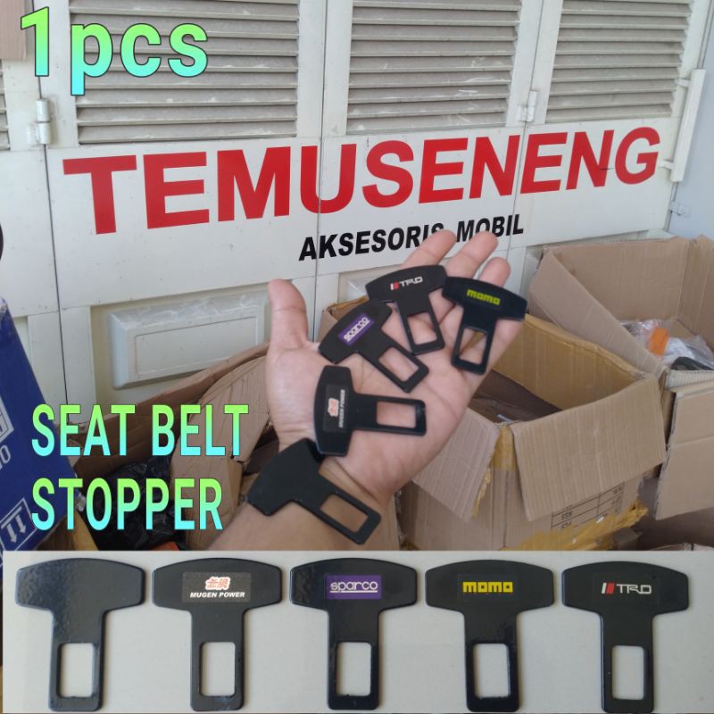 Seat Belt Car Buzzer Stopper Mobil Klip Clip Penghalang Bunyi Sensor Alarm Colokan Seatbelt