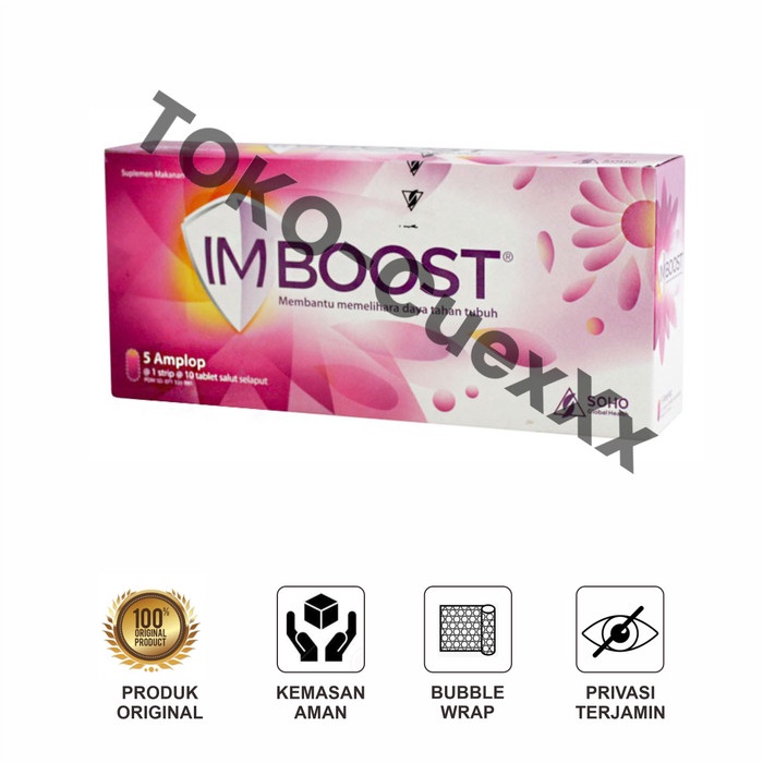 Multivitamin IMBOOST Tablet 1box isi50tablet T1M8 Sistem Kekebalan Tubuh Meningkatkan Imun