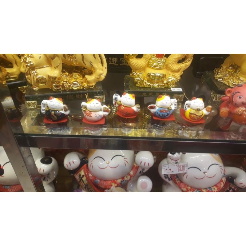 Kucing Ceramic MINI / Maneki Neko Mini