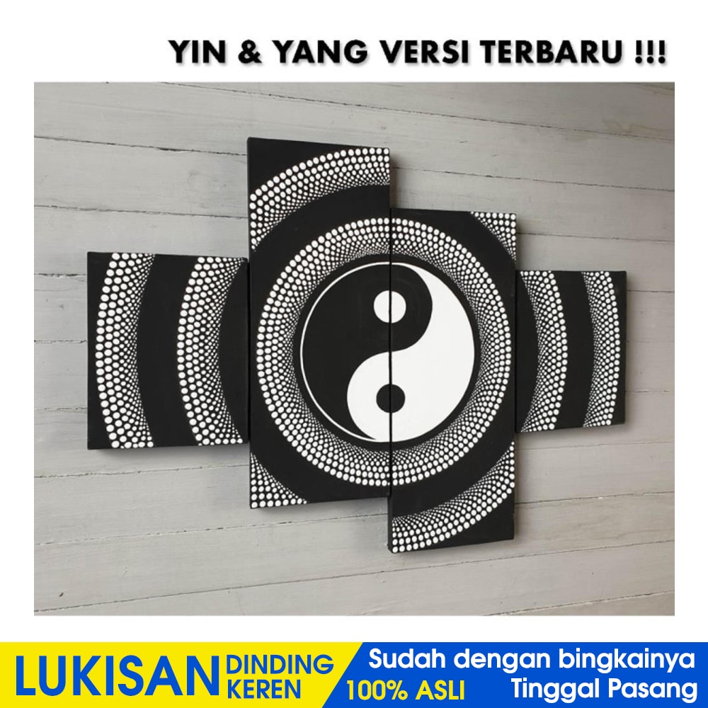 Hiasan Dinding - Lukisan Yin dan Yang - YY TERMURAH Lukisan Timbul 3D Relief Ayat Kursi Al Quran 42