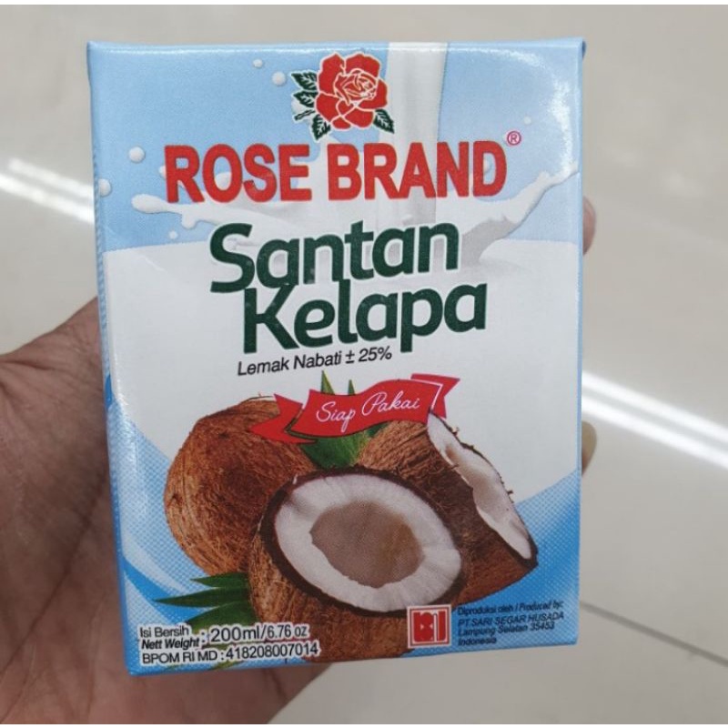 

rose brand santan kelapa 200ml rose brand