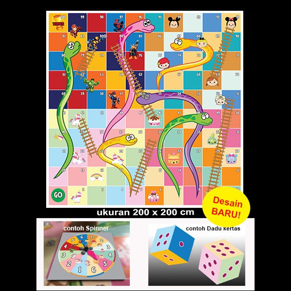 Ular Tangga / Snake Ladder JUMBO / Raksasa