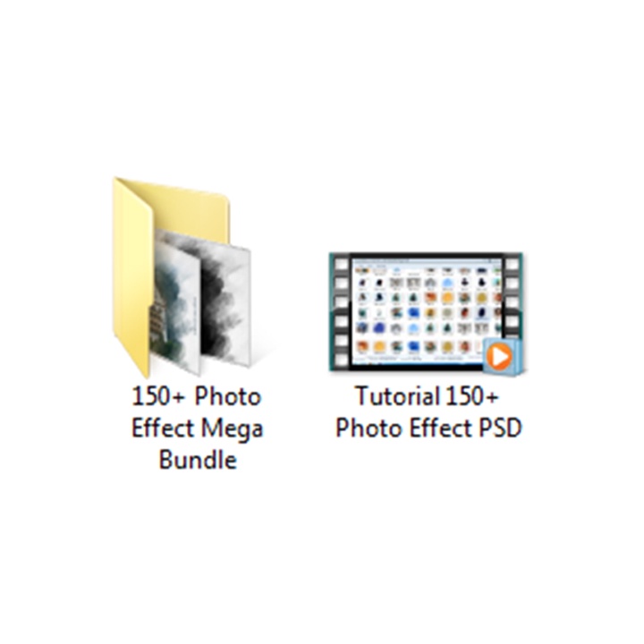 150 Photo Effect Photoshop Psd Editable + Tutorial