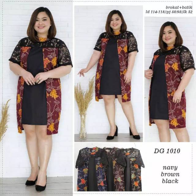 DRESS BATIK JUMBO SIZE/BIG SIZE/DRESS
