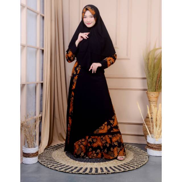 Gamis Lebaran 2020 Remaja Model Gamis Terbaru Ed Syari Mauras Bahan Mosscrepe Maxi Sleting Depan