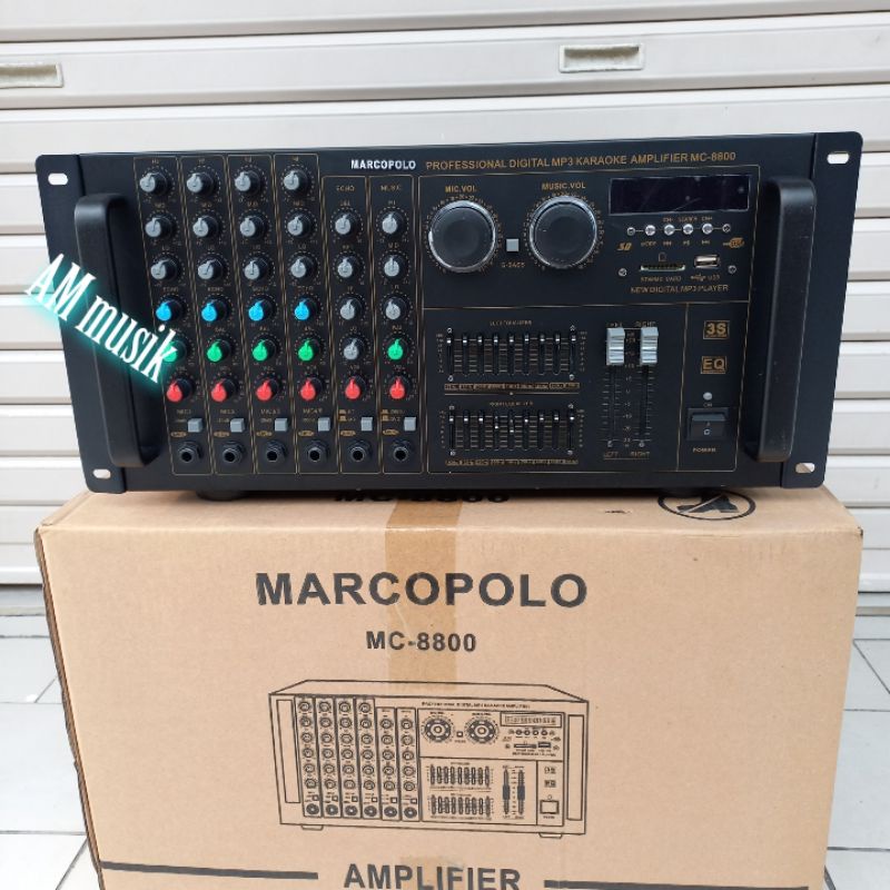 AMPLIFIER POWER MARCOPOLO MC 8800 MC8800 KARAOKE