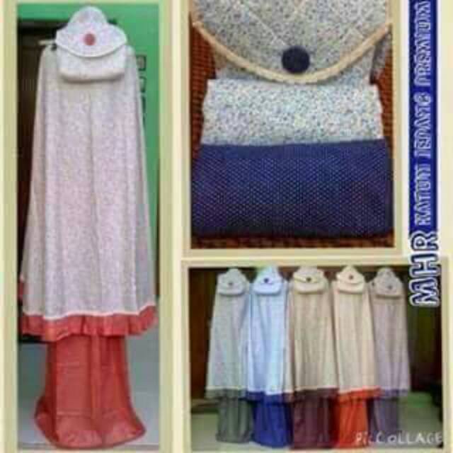 Mukena katun jepang premium comby renda