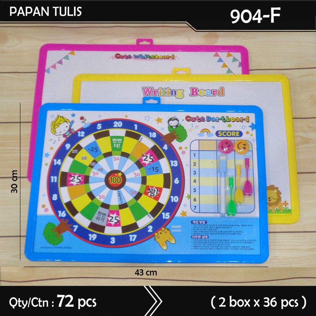 

Edjoys white board / papan tulis + dart game besar dz-904f