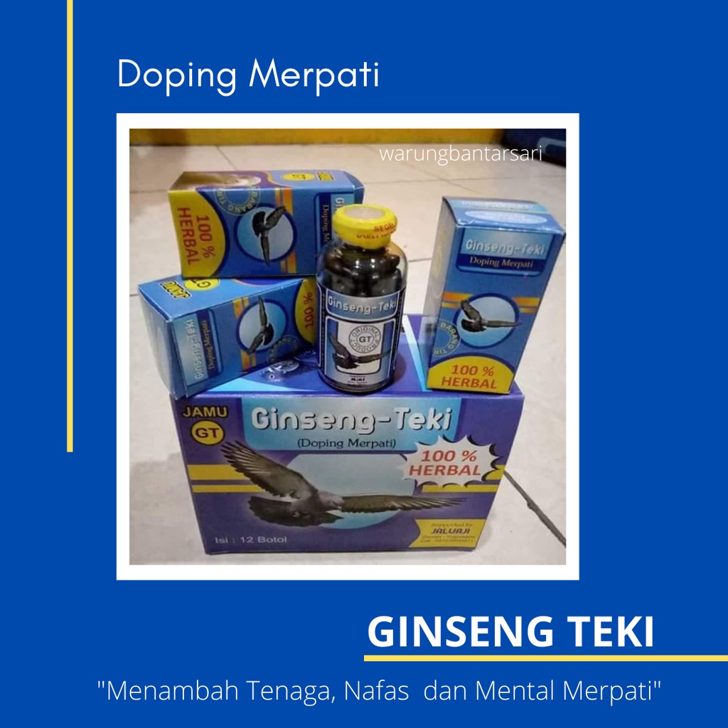 Doping Burung Merpati Ginseng Teki