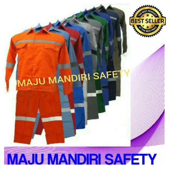 AGEN Katelpak/wearpack coverall/seragam bengkel/safety 13 Warna lengkap dan termurah