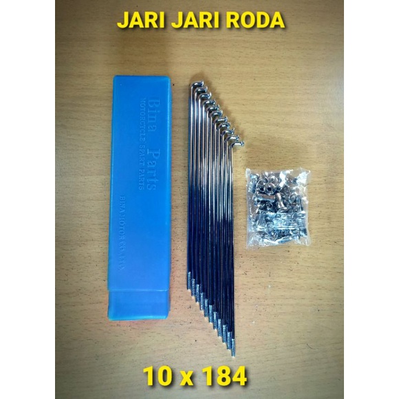 Jari jari ruji CROM CHROME Velg ring 17 Depan Cakram [ 10 X 184 ] Motor - SUPRA X , SUPRA 125 , SUPR
