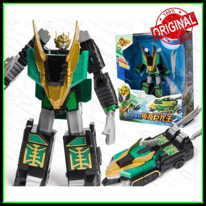 KING DRAGON Mainan Robot Naga Legend Hero Ganwu Hijau Bs Berubah bentu