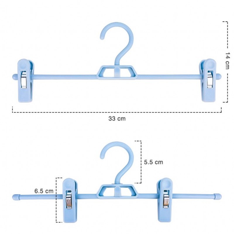 Home Hanging Pants Fix Clip Hanger / Adjustable Trousers Clothespin Drying Rack /Space Saving Skirt Peg Hanger/ Multifunctional Organizer Shelf