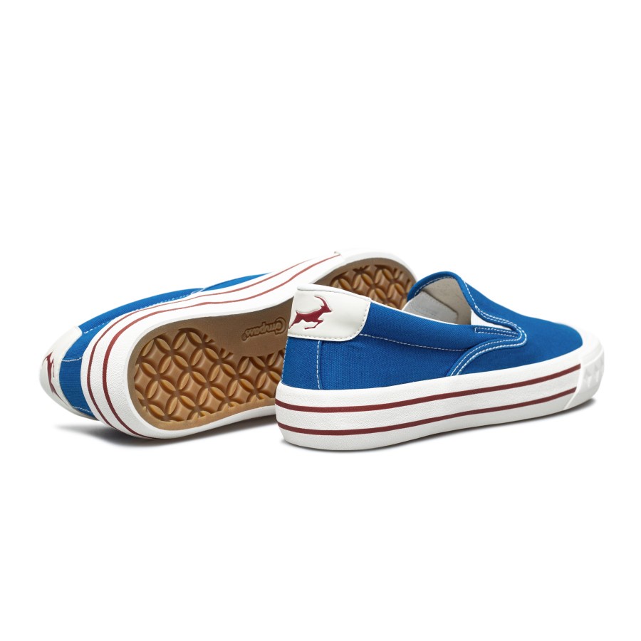 Sepatu Compass Retograde Slip On [Black White/Green/White/Blue]-5