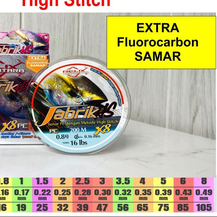 ♬ PE Jabrik Hs X8 0.6-0.8-1.0-1.5 200-300M Relix Nusantara ➾