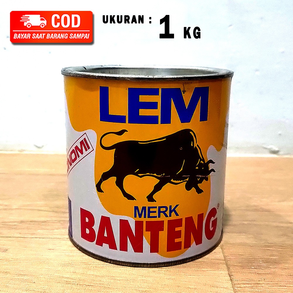 LEM BANTENG KALENG 500 GRAM / LEM SERBAGUNA KAMBING KALENG 50 GRAM