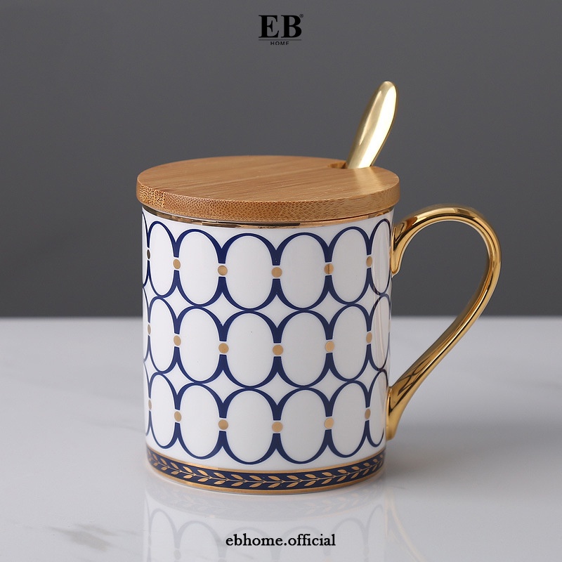 Gelas Keramik Cantik / Gelas Keramik Mewah / Luxury Mug Set 41/2