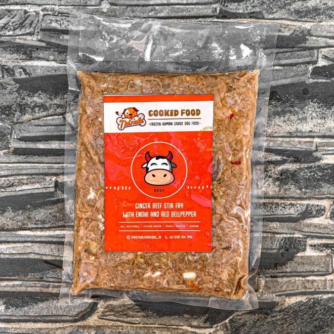 

[COD] COOKED ginger beef stir fry with enoki and bellpepper [COD]