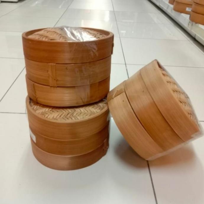 {{{{{{] STEAMER BAMBU DIMSUM 20cm (2 SUSUN+TUTUP)/KALAKAT BAMBU/KUKUSAN SIOMAY
