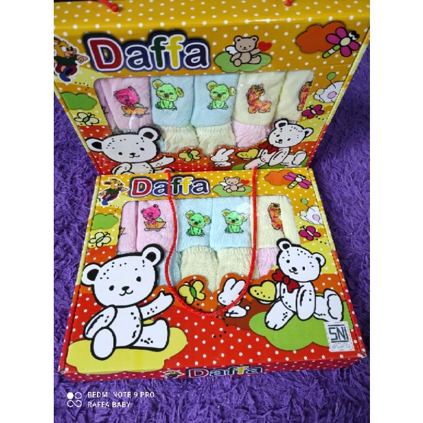 DAFFA SNI ..CELANA POP BOX BAYI ISI 1 LUSIN/12pcs