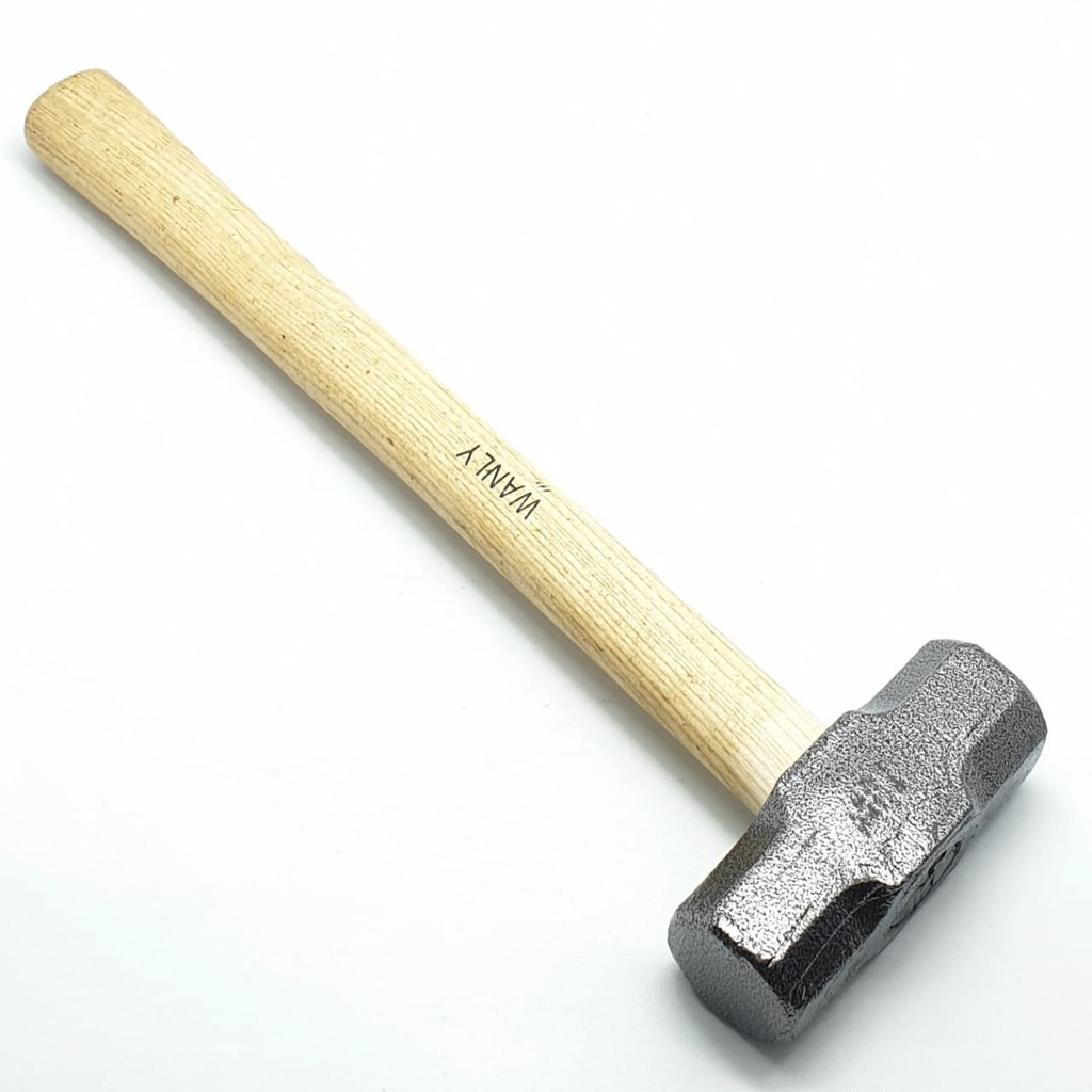 WL Palu Batu Gagang Kayu 3LB (Pjg 33,7cm / 3,5cm x 3,8cm x 10cm)