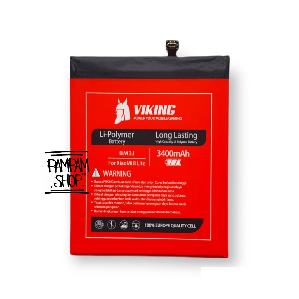 Baterai VIKING Double Power Original XiaoMi Mi8 Lite Mi8X Mi 8X 8 BM3J Ori Batre Batrai HP BM 3J Ori