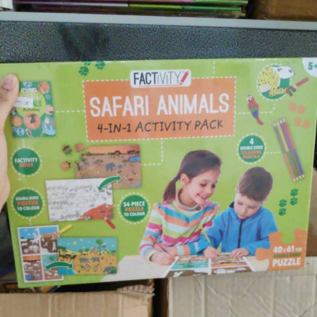 FACTIVITY SAFARI ANIMALS 4 IN 1